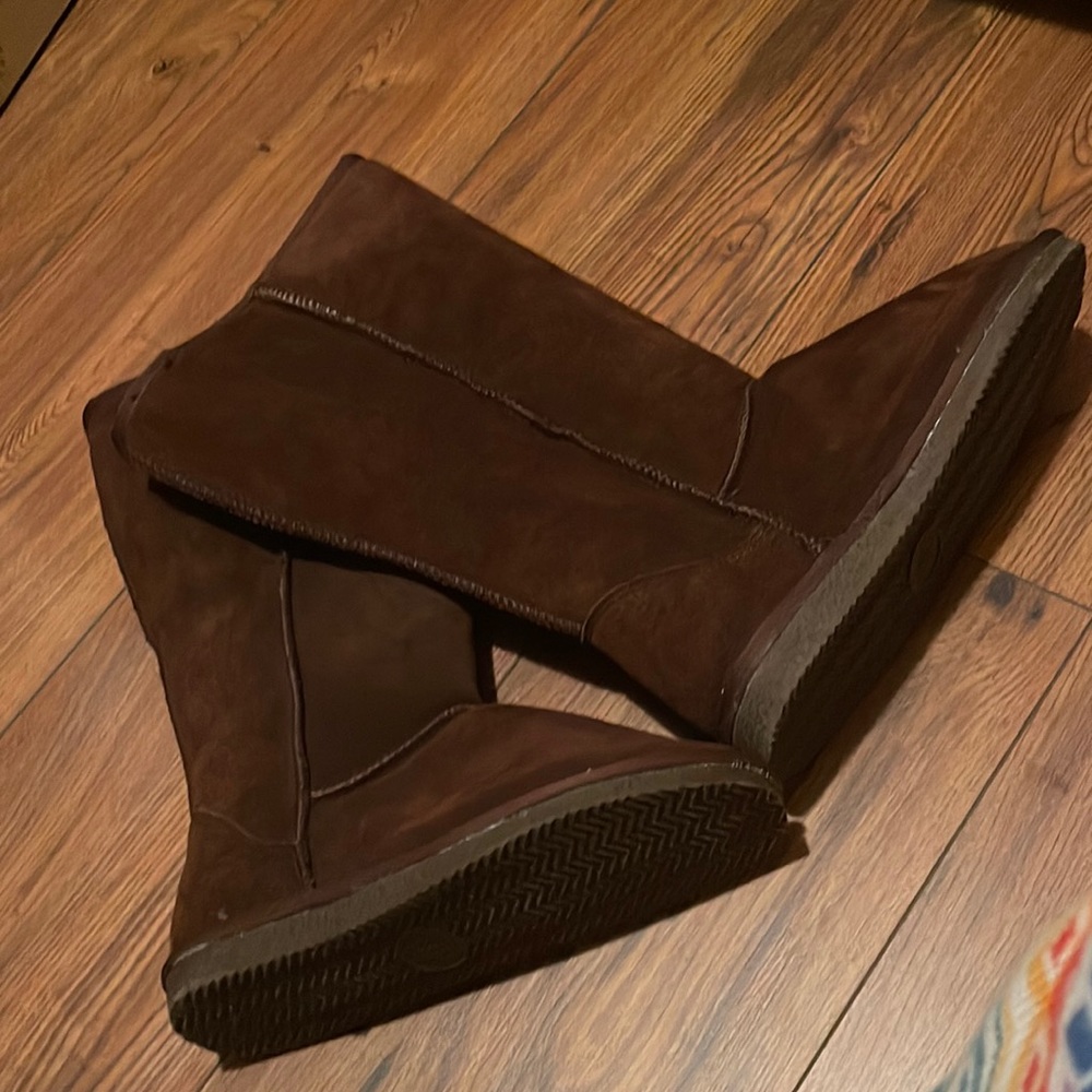 Tall Chocolate Suede Boots
